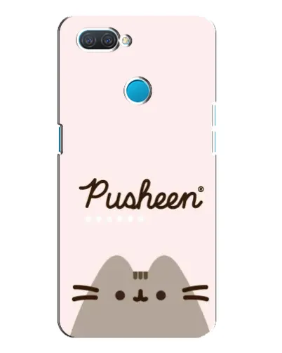 Чехол для OPPO A12 с картинкой «Pusheen логотип»
