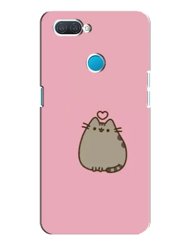 Чехол для OPPO A12 с картинкой «Pusheen сердце»