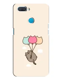 Чехол для OPPO A12 с картинкой «Пушин на шариках»