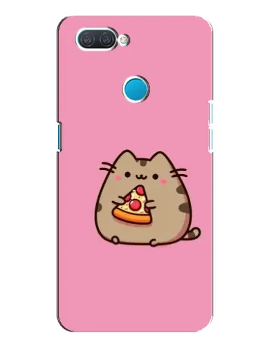 Чехол для OPPO A12 с картинкой «Пушин с пиццей»