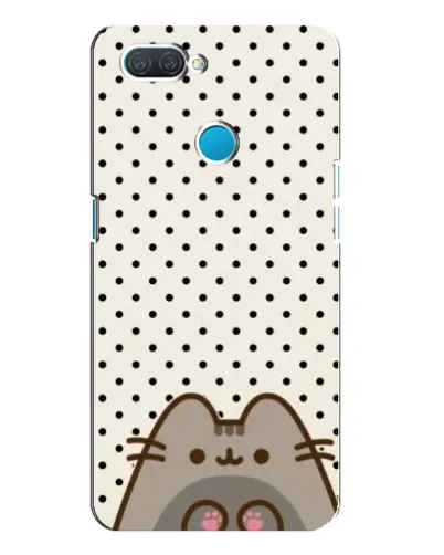 Чехол для OPPO A12 с картинкой «Пушин в горошек»
