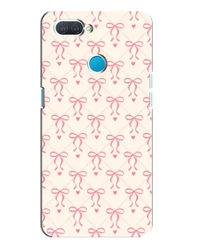 Чехол для OPPO A12 с картинкой «Розовые бантики Coquette»