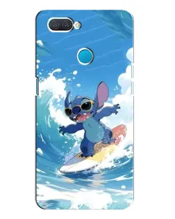 Чехол для OPPO A12 с картинкой «Стич на волне» Чехол для OPPO A12 с картинкой «Стич на волне»