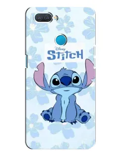 Чехол для OPPO A12 с картинкой «Stitch среди цветов» Чехол для OPPO A12 с картинкой «Stitch среди цветов»