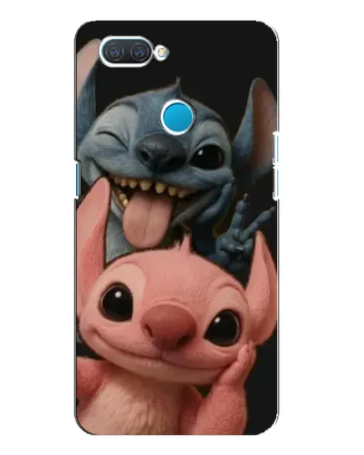 Чехол для OPPO A12 с картинкой «Стич и Ангел»