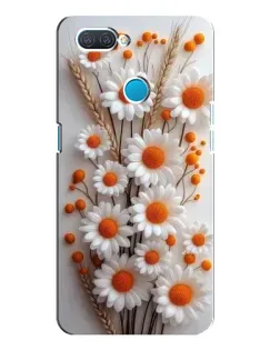 Чехол для OPPO A12 с картинкой «Белые сухоцветы»
