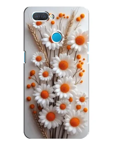 Чехол для OPPO A12 с картинкой «Белые сухоцветы»