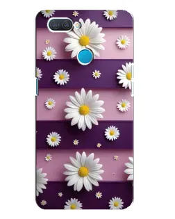 Чехол для OPPO A12 с картинкой «Ромашки на фиолетовом»