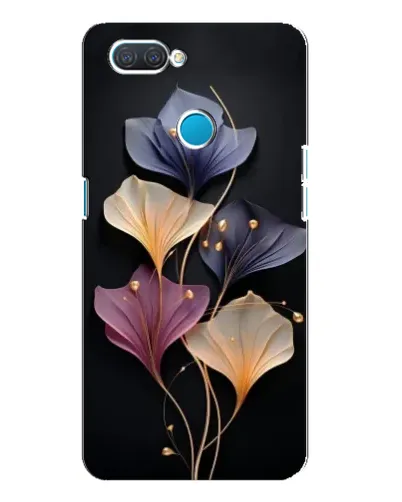 Чехол для OPPO A12 с картинкой «Лиловые цветы грации»