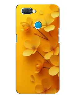 Чехол для OPPO A12 с картинкой «Золотые лепестки»