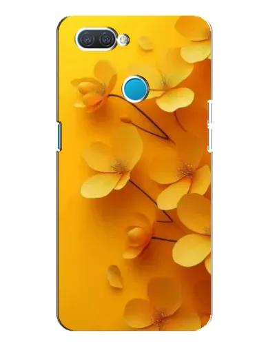 Чехол для OPPO A12 с картинкой «Золотые лепестки»
