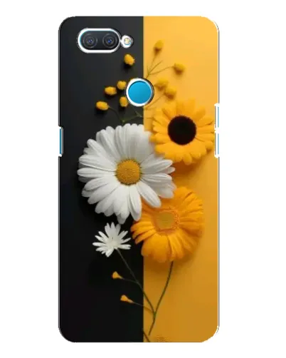 Чехол для OPPO A12 с картинкой «Подсолнух и ромашка»