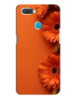 Чехол для OPPO A12 с картинкой «Оранжевые герберы»
