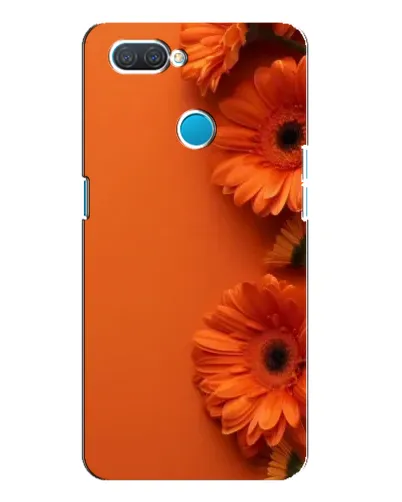 Чехол для OPPO A12 с картинкой «Оранжевые герберы»