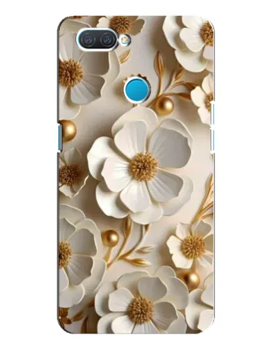 Чехол для OPPO A12 с картинкой «Белие бумажние  цвети»