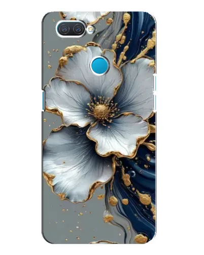 Чохол для OPPO A12 з картинкою «Біла квітка та золотий флюїд» Чохол для OPPO A12 з картинкою «Біла квітка та золотий флюїд»