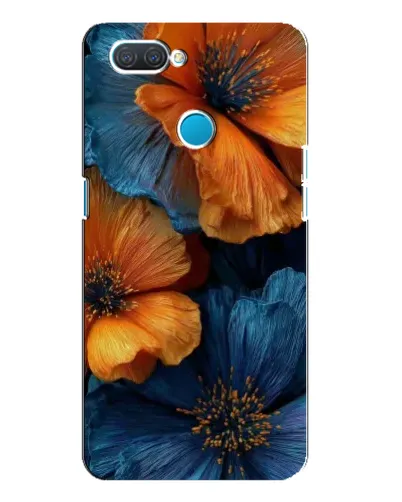Чохол для OPPO A12 з картинкою «Яскрава синьо-помаранчева флора» Чохол для OPPO A12 з картинкою «Яскрава синьо-помаранчева флора»