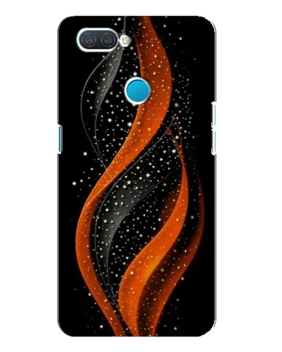 Чехол для OPPO A12 с картинкой «Огненная звездная волна»