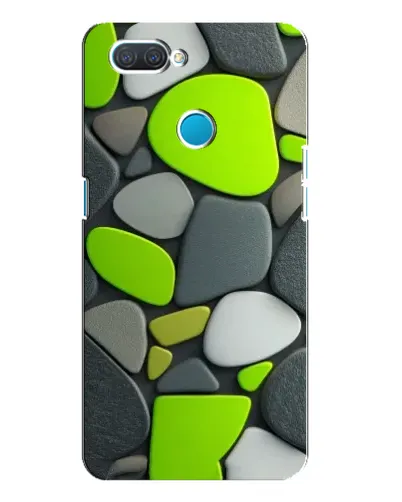 Чехол для OPPO A12 с картинкой «Яркая неоновая галька»