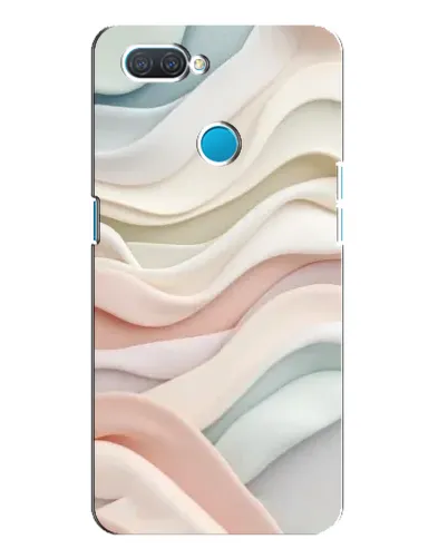 Чехол для OPPO A12 с картинкой «Пастельные нежные волны»