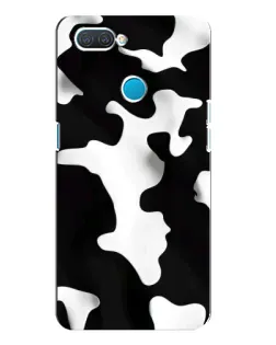 Чехол для OPPO A12 с картинкой «Черно-белое пятно»