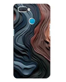 Чехол для OPPO A12 с картинкой «Цветные волны каньона»