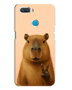 Чехол для OPPO A12 с картинкой «Капибара виктория»