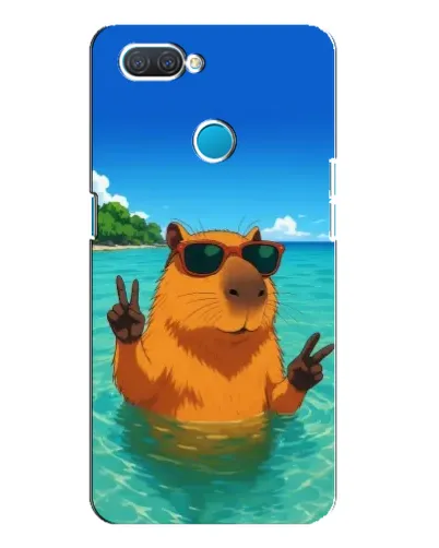 Чехол для OPPO A12 с картинкой «Морская капибара» Чехол для OPPO A12 с картинкой «Морская капибара»