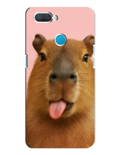 Чехол для OPPO A12 с картинкой «Капибара с языком» Чехол для OPPO A12 с картинкой «Капибара с языком»