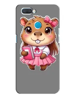 Чехол для OPPO A12 с картинкой «Девочка капибара»