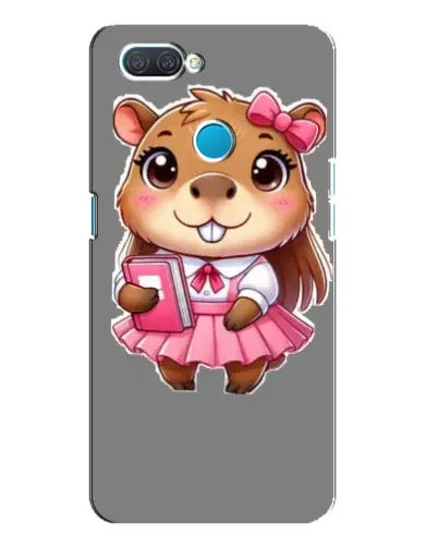 Чехол для OPPO A12 с картинкой «Девочка капибара» Чехол для OPPO A12 с картинкой «Девочка капибара»