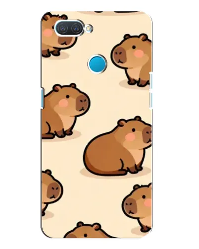 Чехол для OPPO A12 с картинкой «Паттерн милых капибар» Чехол для OPPO A12 с картинкой «Паттерн милых капибар»