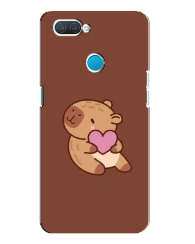 Чехол для OPPO A12 с картинкой «Капибара с сердцем» Чехол для OPPO A12 с картинкой «Капибара с сердцем»