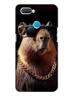 Чехол для OPPO A12 с картинкой «Капибара золотая цепь»