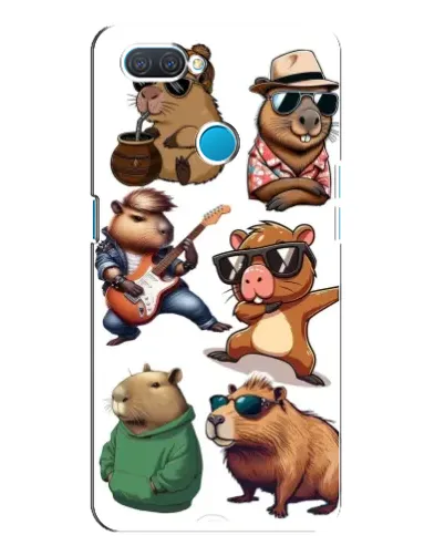 Чехол для OPPO A12 с картинкой «Крутые капибары музыканты» Чехол для OPPO A12 с картинкой «Крутые капибары музыканты»