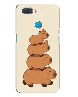 Чехол для OPPO A12 с картинкой «Башня из капибар»