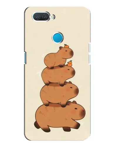 Чехол для OPPO A12 с картинкой «Башня из капибар» Чехол для OPPO A12 с картинкой «Башня из капибар»