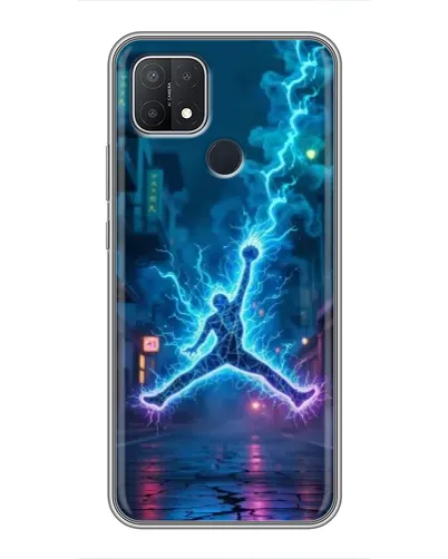 Чехол для OPPO A15 с картинкой «Jordan Gold Jumpman»