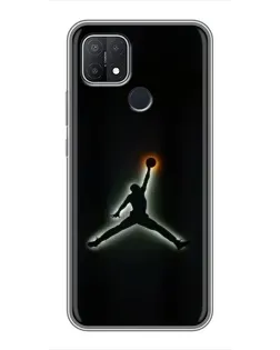 Чехол для OPPO A15 с картинкой «Jordan Gradient Logo»