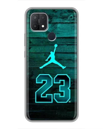 Чехол для OPPO A15 с картинкой «Jordan Cyan 23»