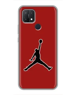 Чехол для OPPO A15 с картинкой «Jordan Red Back» Чехол для OPPO A15 с картинкой «Jordan Red Back»