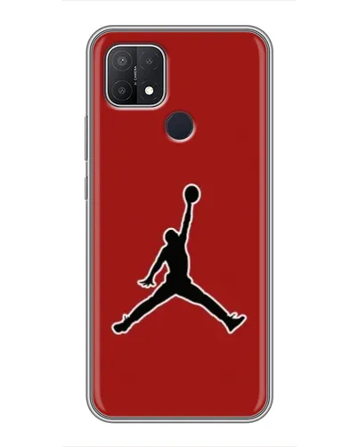 Чехол для OPPO A15 с картинкой «Jordan Red Back»