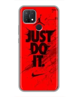 Чехол для OPPO A15 с картинкой «Nike Just Do It» Чехол для OPPO A15 с картинкой «Nike Just Do It»