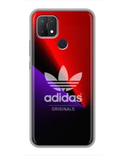 Чехол для OPPO A15 с картинкой «Adidas Red Neon»
