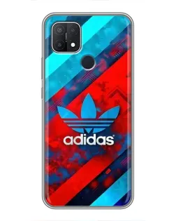 Чехол для OPPO A15 с картинкой «Абстракция Adidas»