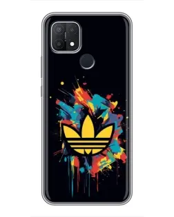 Чехол для OPPO A15 с картинкой «Adidas Splash»