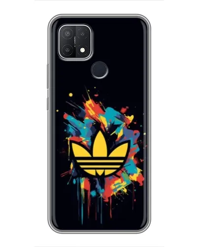 Чехол для OPPO A15 с картинкой «Adidas Splash»