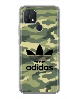 Чехол для OPPO A15 с картинкой «Милитари стиль Adidas»