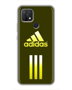 Чехол для OPPO A15 с картинкой «Оливковый градиент Adidas»