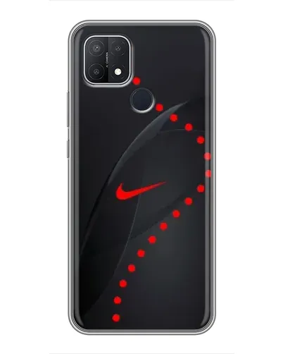 Чехол для OPPO A15 с картинкой «Абстрактный дизайн Nike»